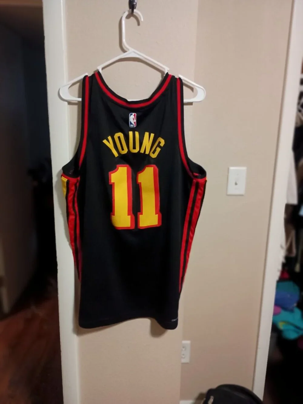 Atlanta Hawks #11 Trae Young Jordan Statesman Swingman Jersey Size Large